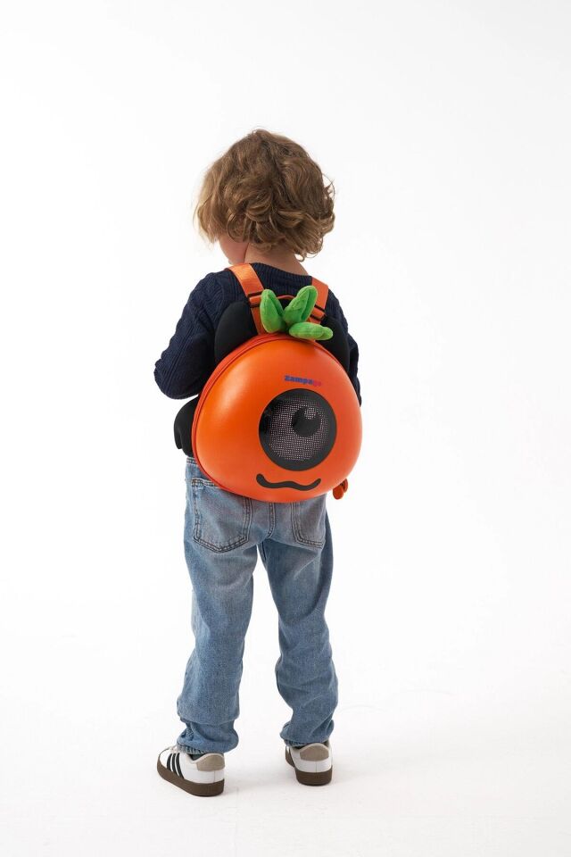 Zampago Carrot  LED Ekranlı Akıllı Sırt Çantası -Tatlı Ejderha - Turuncu