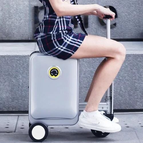 AirWheel SE3S Elektrikli Binilebilir Scooter Valiz Gümüş