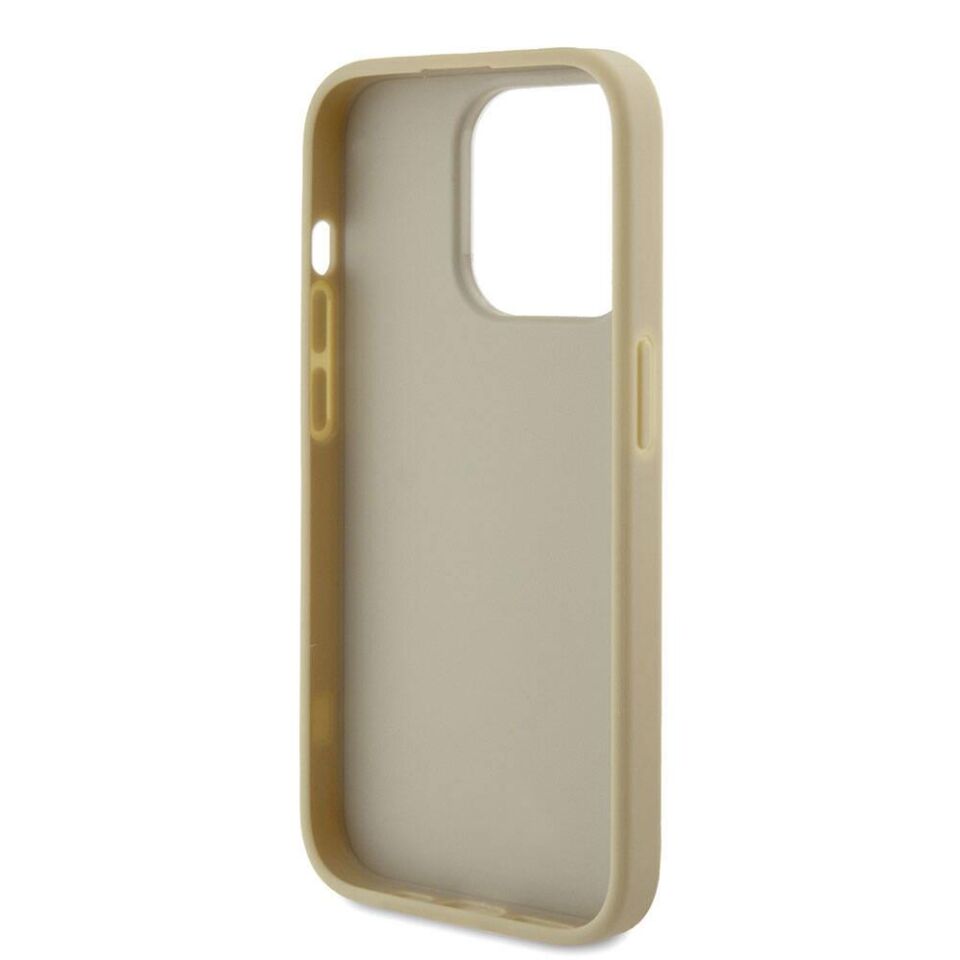 Apple iPhone 15 Pro Kılıf Guess Orijinal Lisanslı 4G Büyük Metal Logolu Glitter Kapak