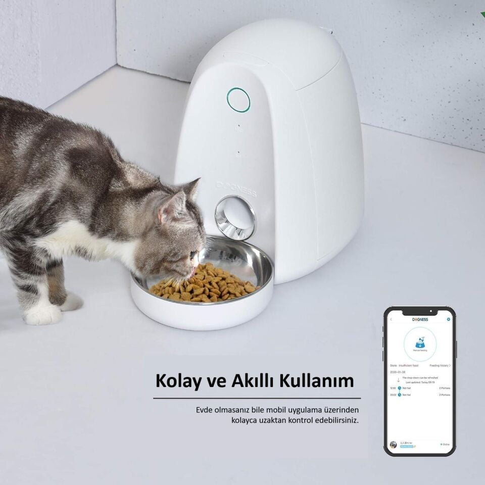 Dogness  Akıllı Mini Mama Kabı Wifi Bağlantılı 2Lt F05