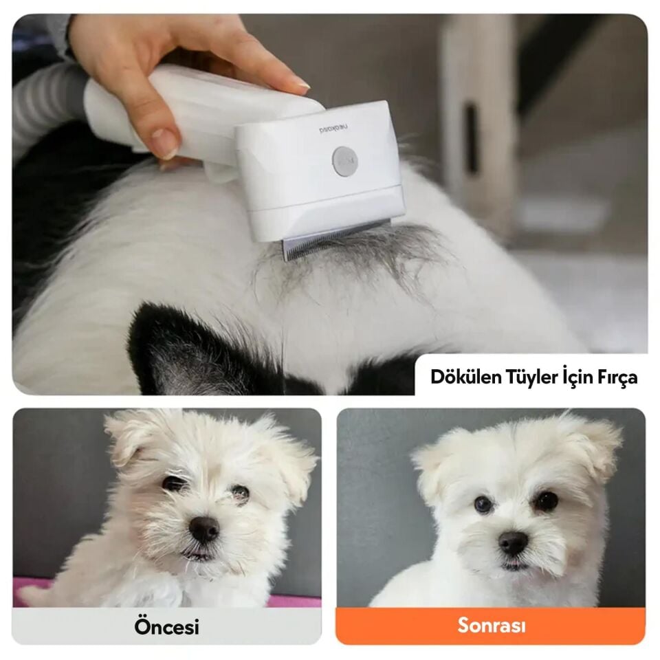 Neakasa Başlıklı  Evcil Hayvan Tıraş Makines 3 Litre Kapasiteli i Beyaz S1 PRO 5