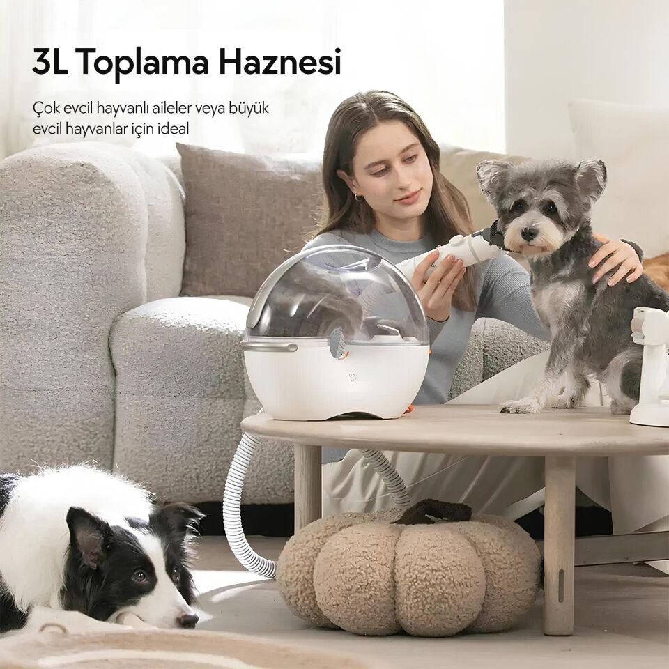 Neakasa Başlıklı  Evcil Hayvan Tıraş Makines 3 Litre Kapasiteli i Beyaz S1 PRO 5