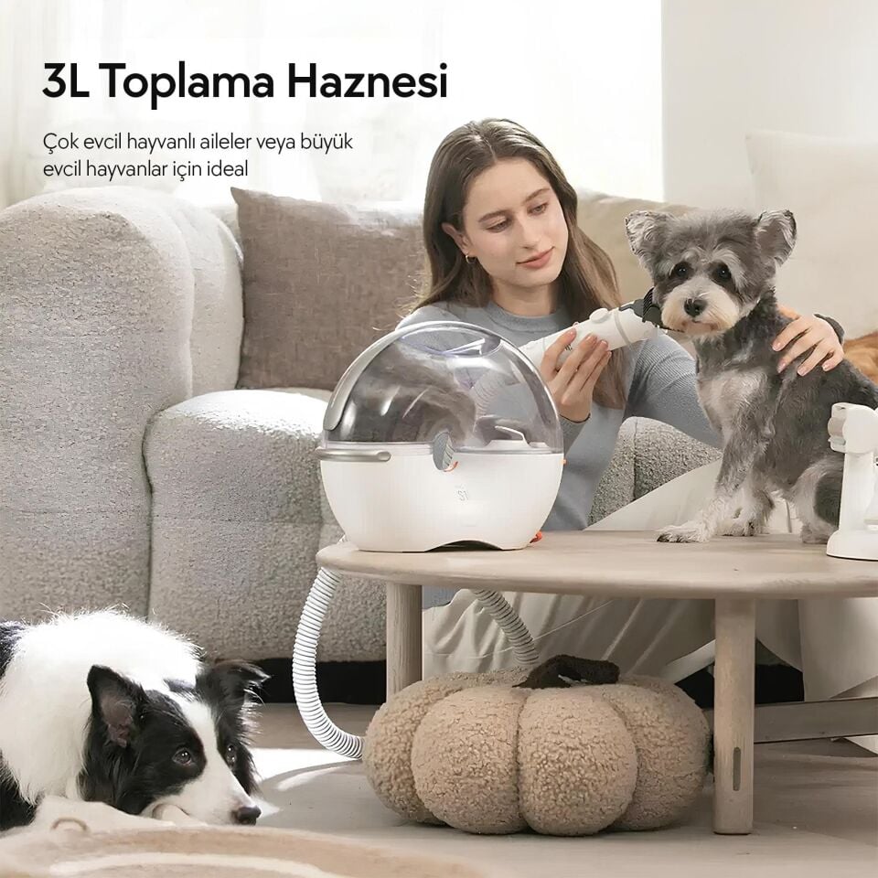 Neakasa Başlıklı  Evcil Hayvan Tıraş Makines 3 Litre Kapasiteli i Beyaz S1 PRO 5