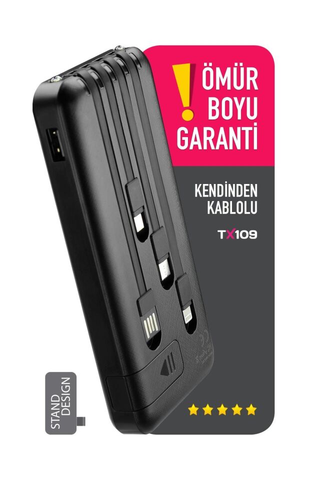Powerway TX109 10000 mAh Hızlı Şarj Powerbank