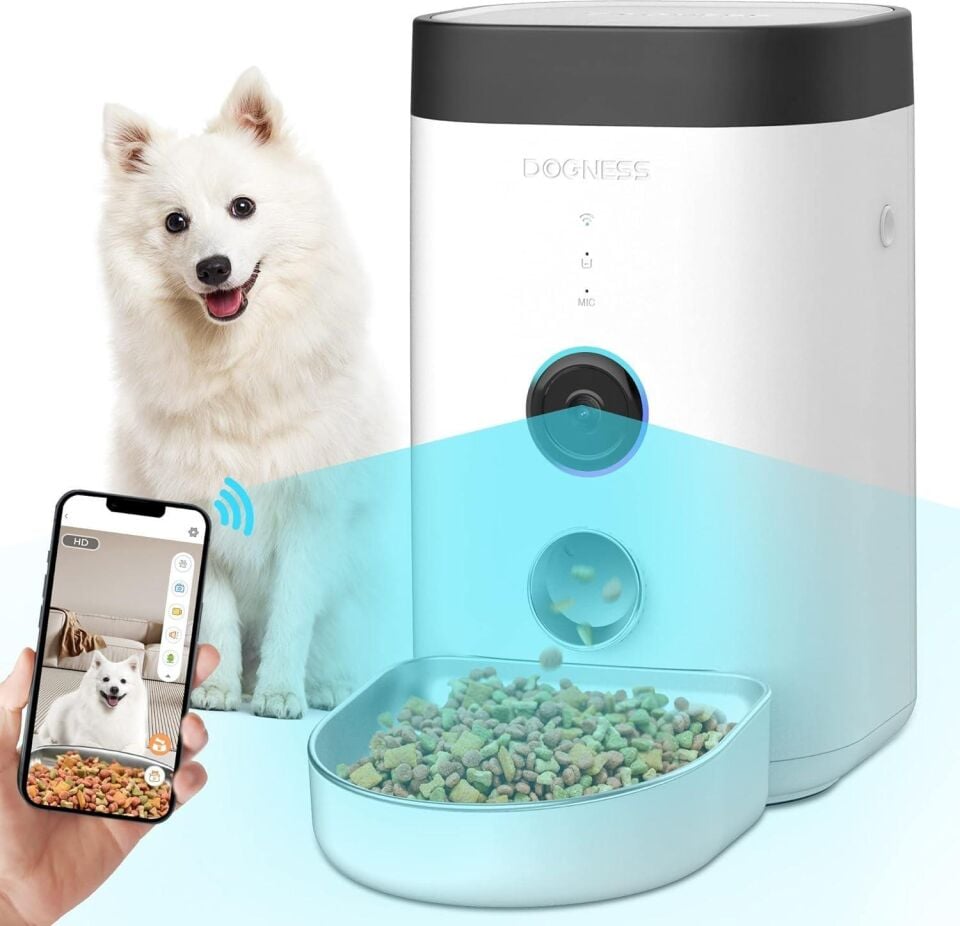 Dogness F10A Akıllı Otomatik Mama Kabı – Kamera Kontrollü (3,6 Litre) F10A
