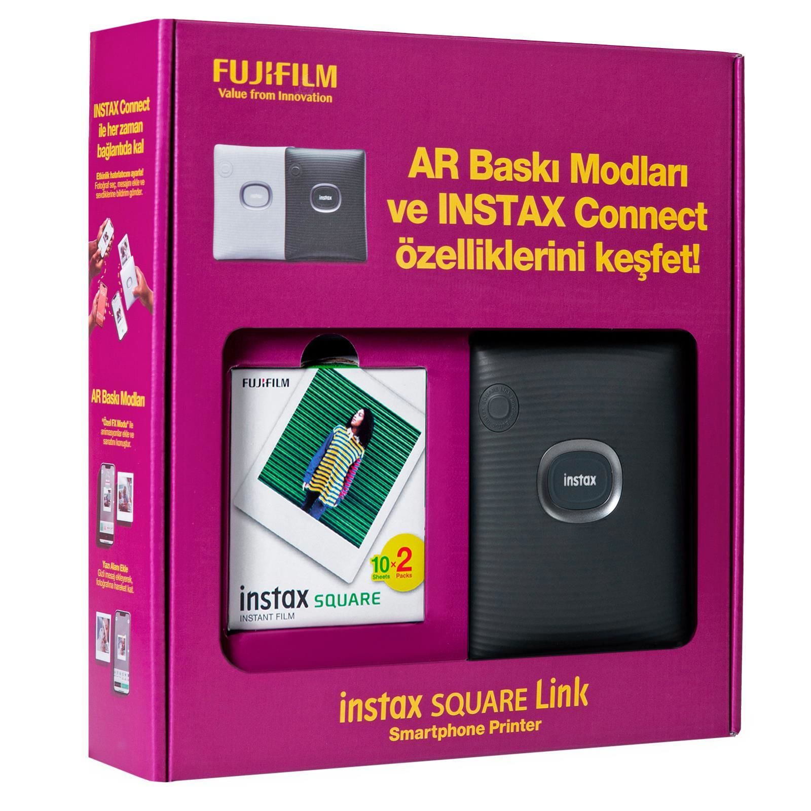 İnstax Square Link Akıllı Telefon Yazıcısı Bundle Box
