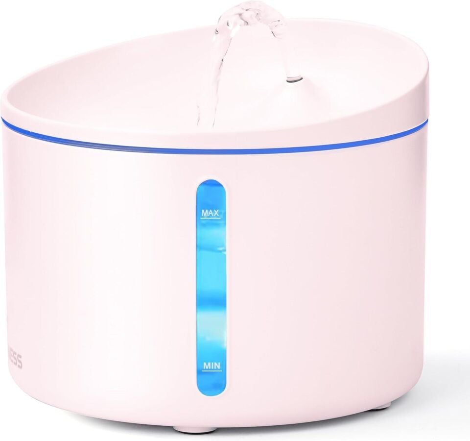 Dogness Kedi & Köpek Akıllı Su Pınarı 21 x 17 cm ( 3.2 Litre ) Pembe D06