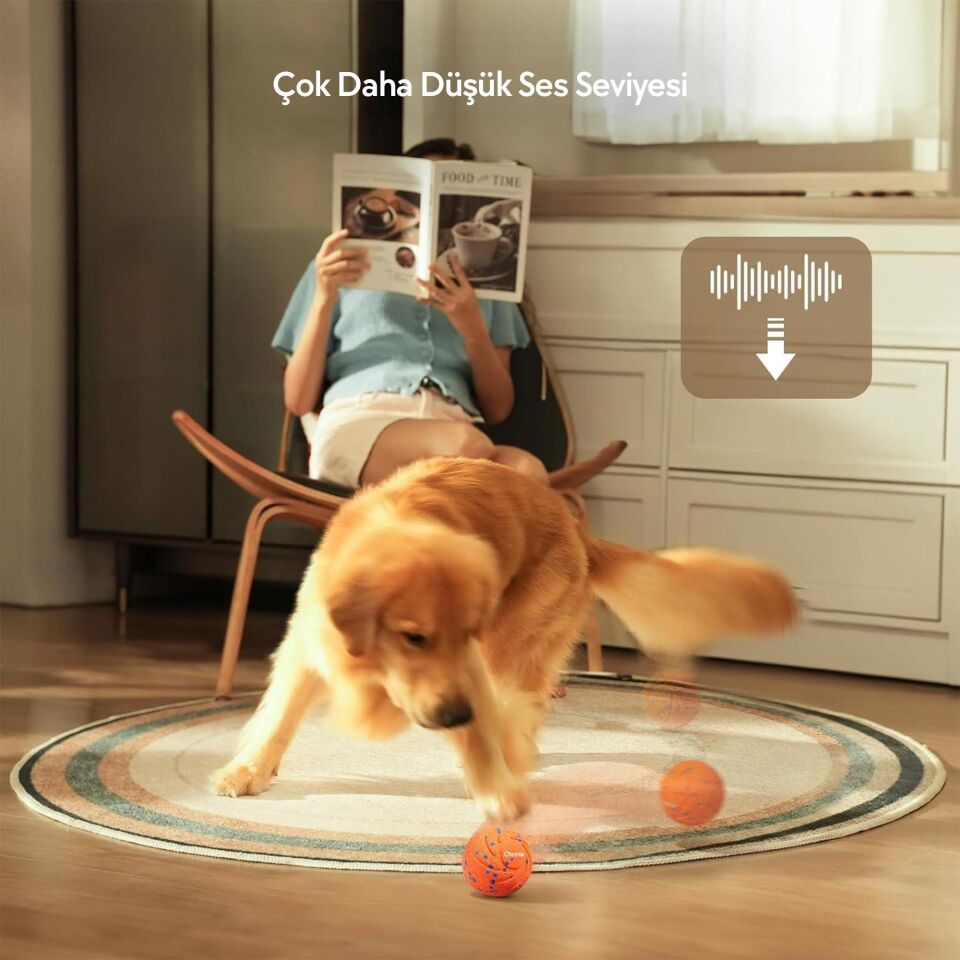 Cheerble Akıllı İnteraktif Köpek Oyuncağı 7 x 7 x 7cm  CWQ01 Turuncu