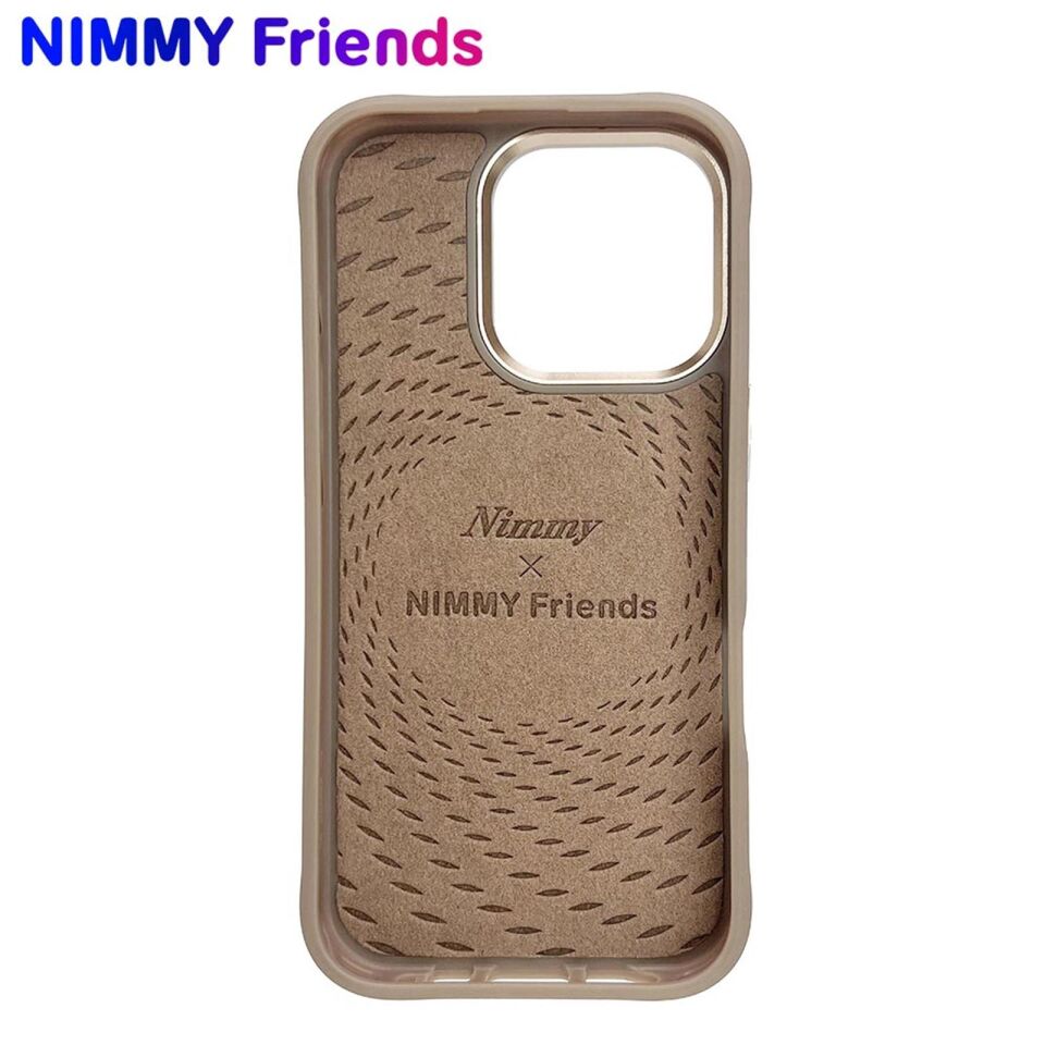 NIMMY iPhone 16 Pro Uyumlu 3D Değiştirilebilir MagSafe Standlı Nakışlı Fermuarlı Ayıcık Aksesuar Kılıf