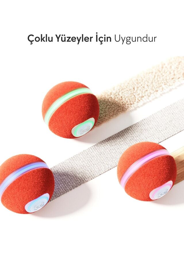 Cheerble Wicked Ball M3 İnteraktif Şarjlı Kedi Topu CWQ02 Krem