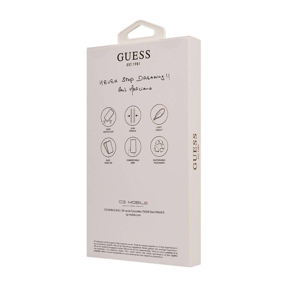 Apple iPhone 16 Kılıf Guess Orijinal Lisanslı Magsafe Şarj Özellikli Small 4G Classic Kapak