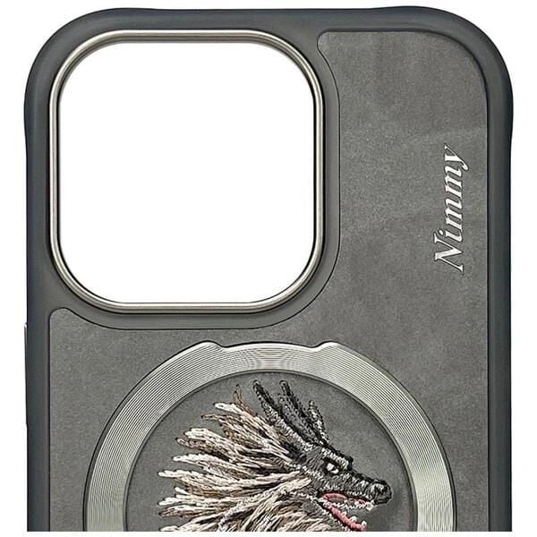 NIMMY iPhone 16 Pro Uyumlu  MagSafe Destekli 3D Gerçek Nakış İşlemeli Dragon Desenli Kılıf