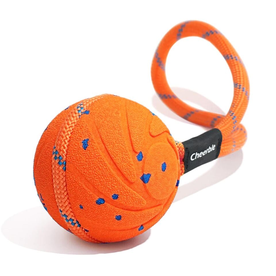 Cheerble Akıllı İnteraktif Köpek Oyuncağı İpli 7 x 7 x 7cm CWQ03 Turuncu