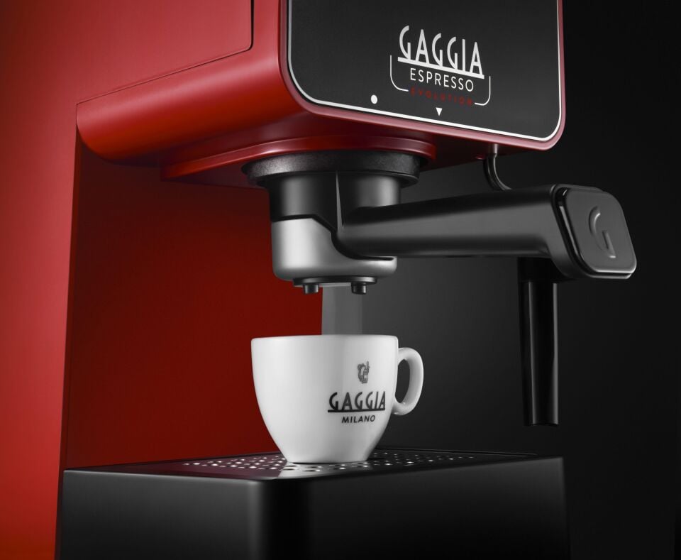 Gaggia Espresso Evolution Lav Kırmızısı Manuel Makine