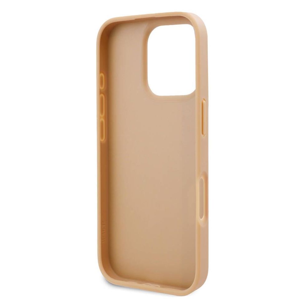 Apple iPhone 16 Pro Kılıf Karl Lagerfeld Orijinal Lisanslı KL Desenli Kartlıklı Monogram Kapak