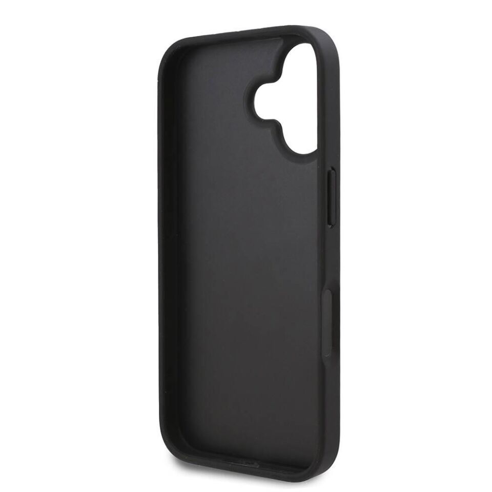 Apple iPhone 16 Kılıf Karl Lagerfeld Orijinal Lisanslı Kartlıklı Cardslot Monogram Kapak