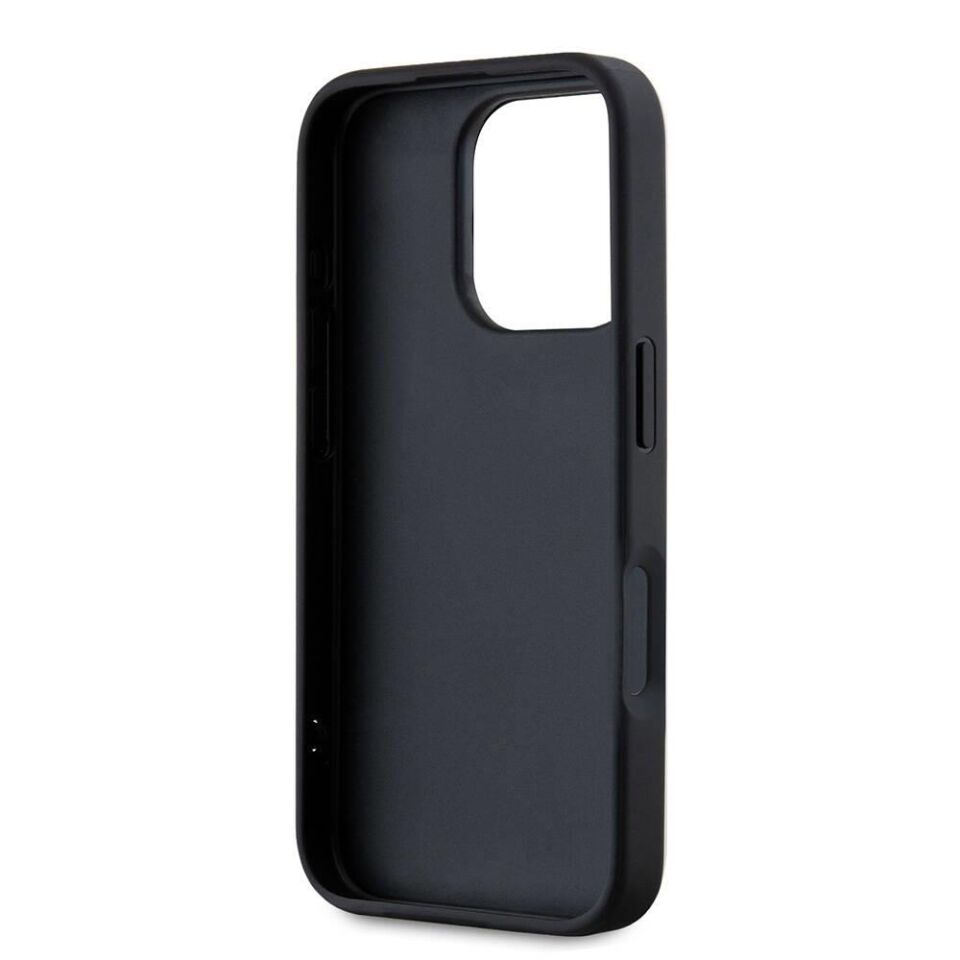 Apple iPhone 16 Pro Max Kılıf Karl Lagerfeld Orijinal Lisanslı Askılı Saffiano Athleisure Şerit Çizgili Kapak