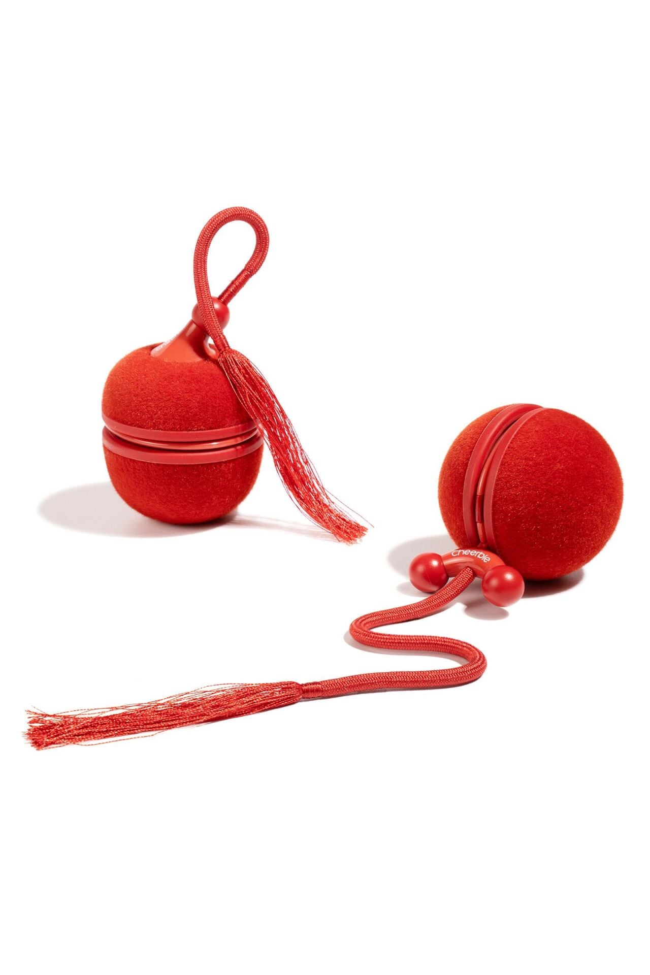 Cheerble Wicked Ball Duo2 İnteraktif Şarjlı Kedi Oyun Topu (2-in-1) CWJ04 Kırmızı