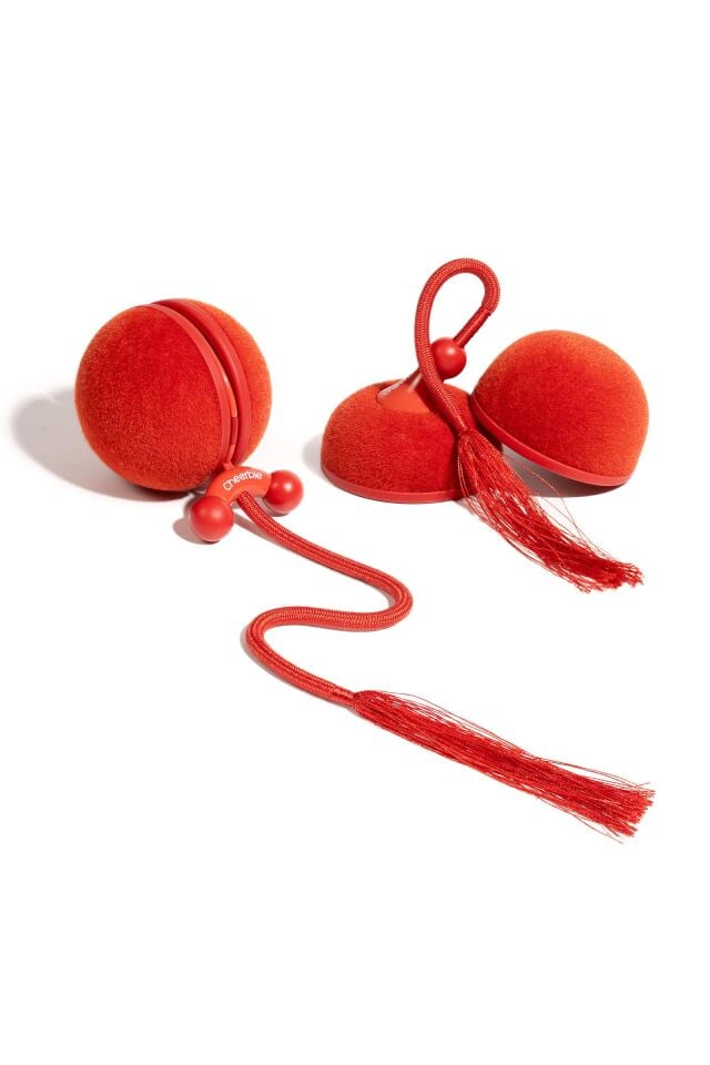 Cheerble Wicked Ball Duo2 İnteraktif Şarjlı Kedi Oyun Topu (2-in-1) CWJ04 Kırmızı