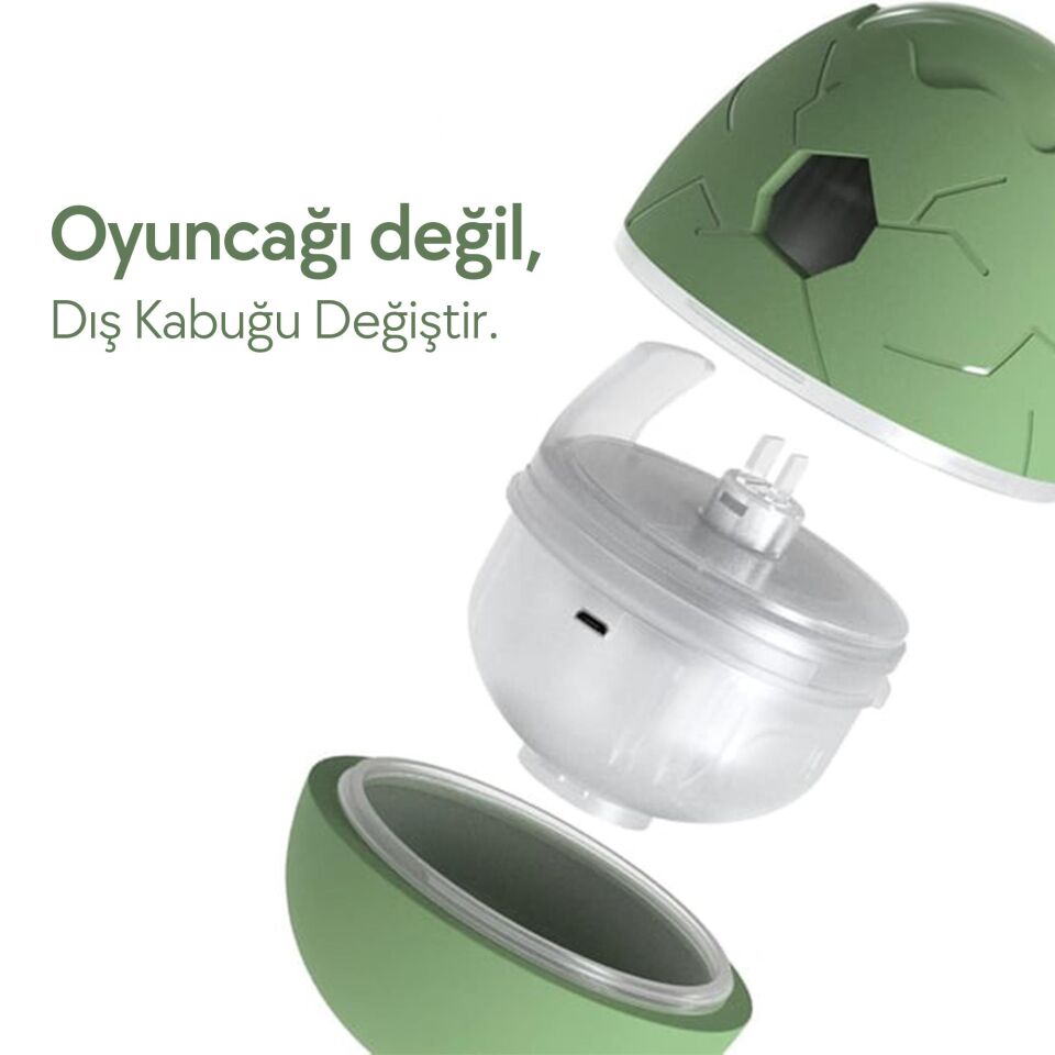 Cheerble Şarjlı Akıllı İneraktif Kedi & Köpek Yumurta Oyuncağı 8 x 8 x 10 C0222 Krem
