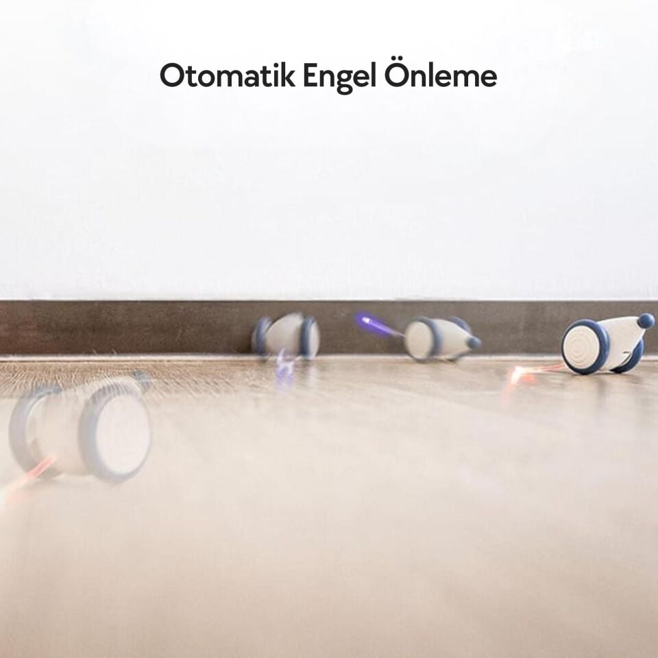 Cheerble Şarjlı Akıllı İneraktif Kedi Fare Oyuncağı 6 x 5 x 3.6 cm C0821 Mavi