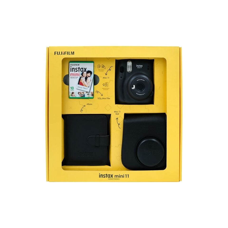 İnstax Mini 11 Özel Kutulu Set Siyah