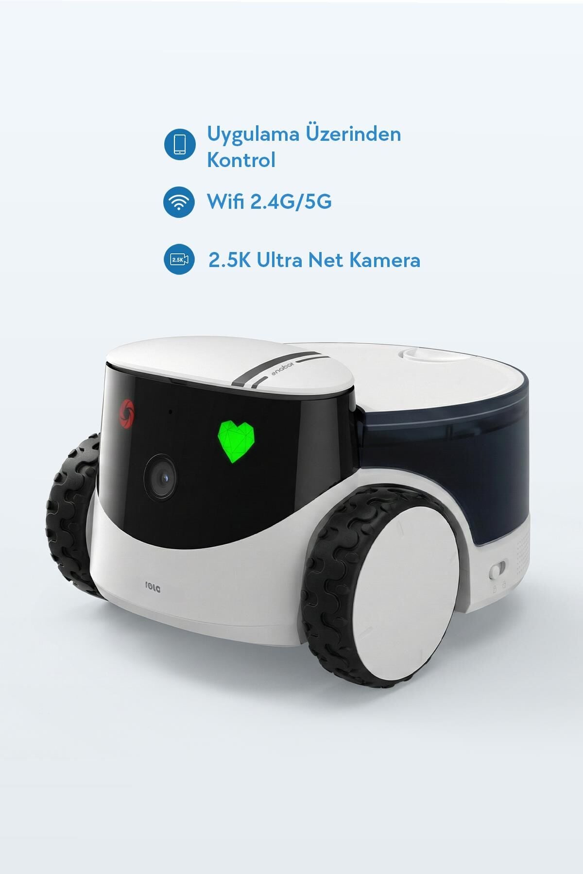 Enabot ROLA PetPal 2.5K Kameralı Evcil Hayvan Robotu R-PETPAL