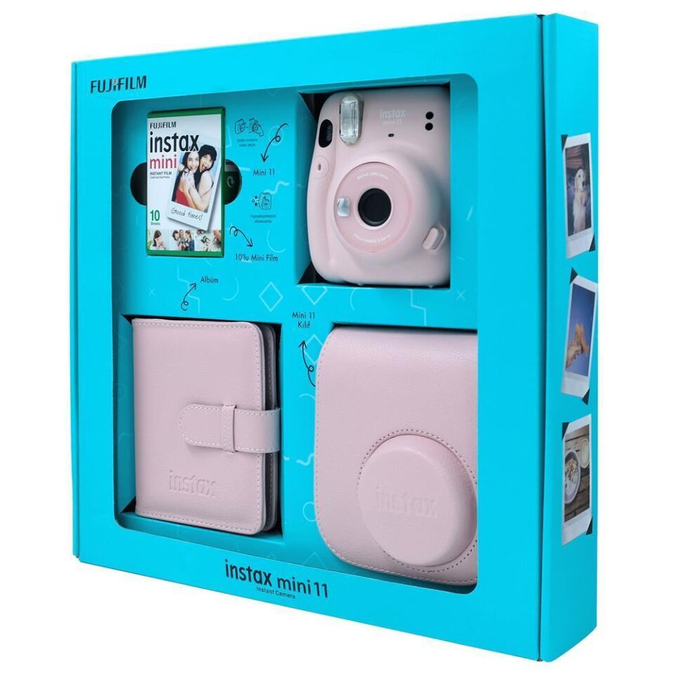 İnstax Mini 11 Özel Kutulu Set Pembe
