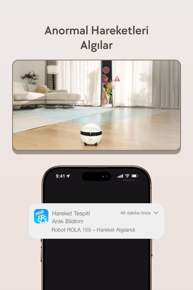 Enabot Rola Mini 2K Kameralı Evcil Hayvan Robotu R-MİNİ