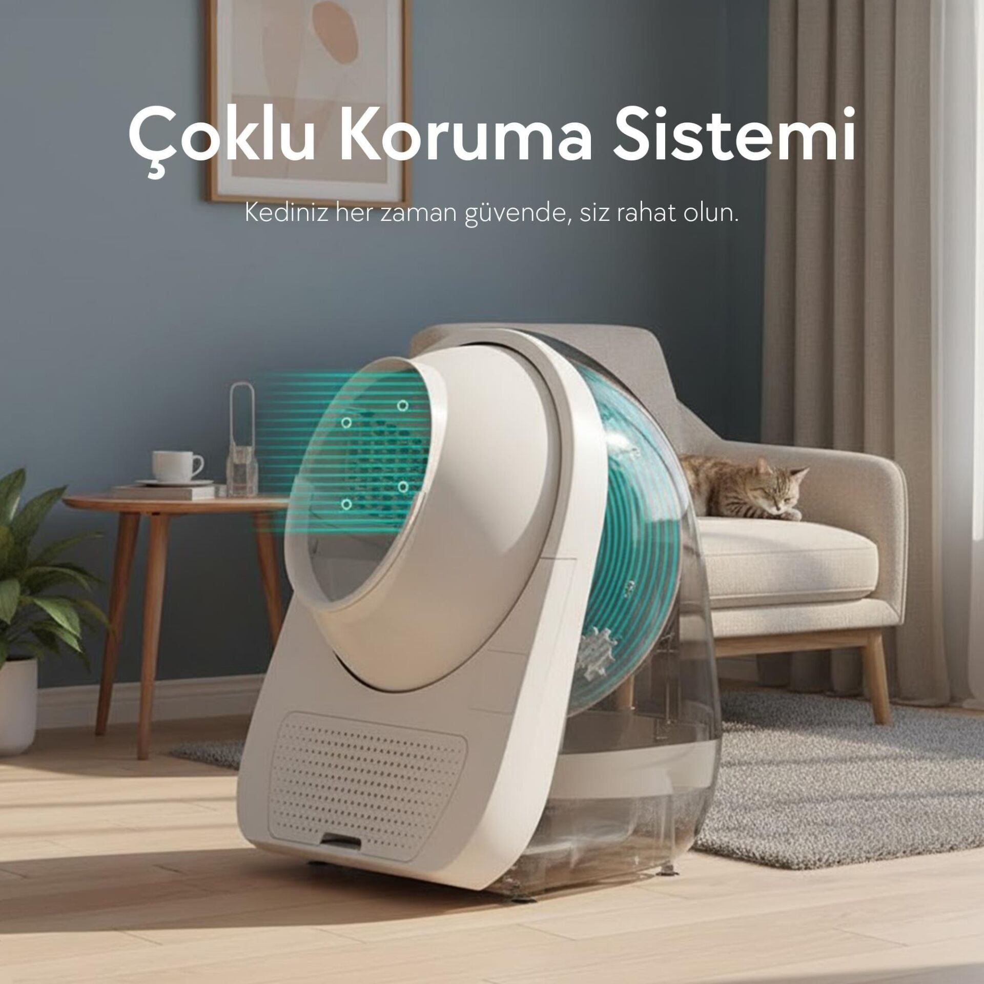 CATLINK Yapay Zekâlı Otomatik Kedi Tuvaleti - ScooperCL-08