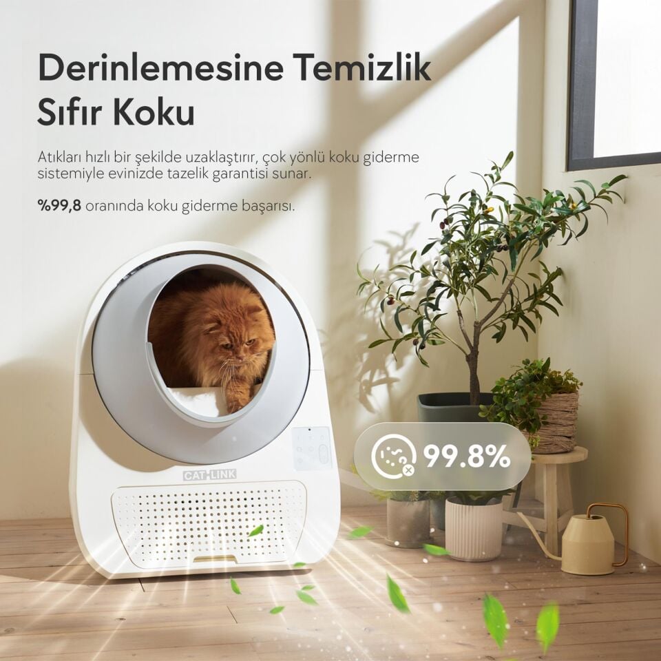 CATLINK Yapay Zekâlı Otomatik Kedi Tuvaleti - ScooperCL-08