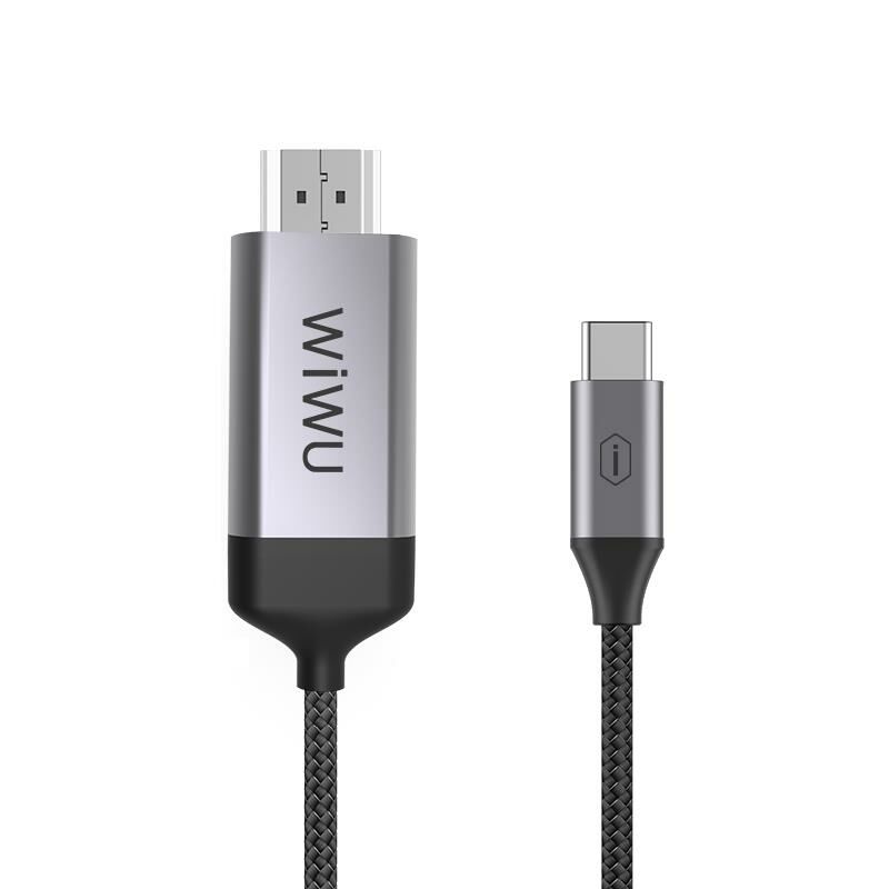 Wiwu X9 Typ-C To Hdmi Kablo Gri