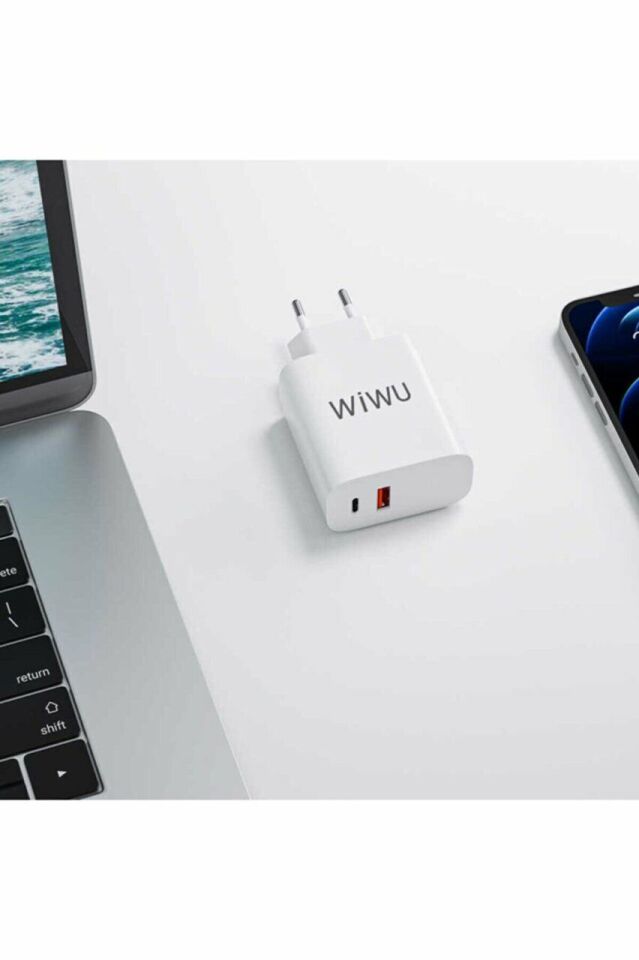 Wiwu Pq303E Comet Typ-C Usb-A Power Adaptör