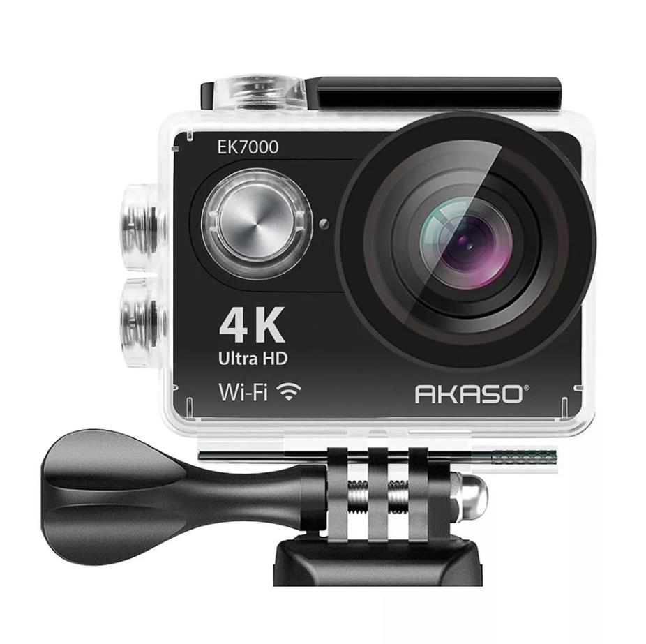 Akaso EK7000 4K Wi-Fi Aksiyon Kamera ve Aksesuar Seti