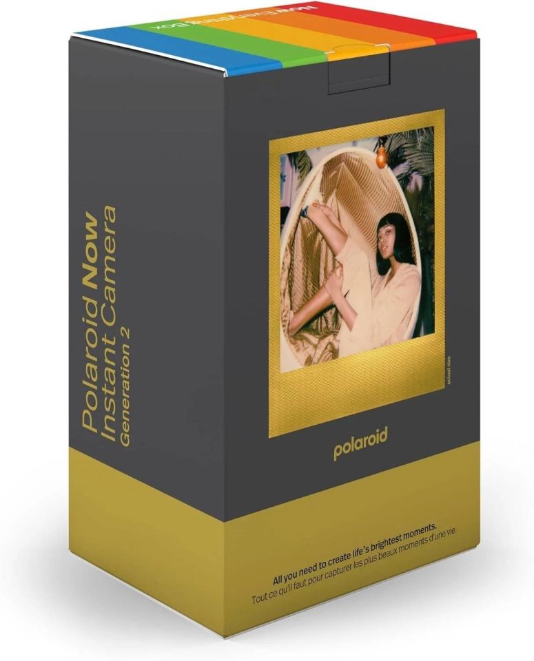 Polaroid Eb Now Generation 2 Black - Golden Moments - Anlık Fotoğraf Makinesi