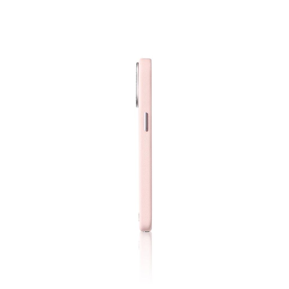 Apple iPhone 14 Pro Kılıf Suni Deri Tasarımlı Pynana Starry Serisi Kapak - Pembe