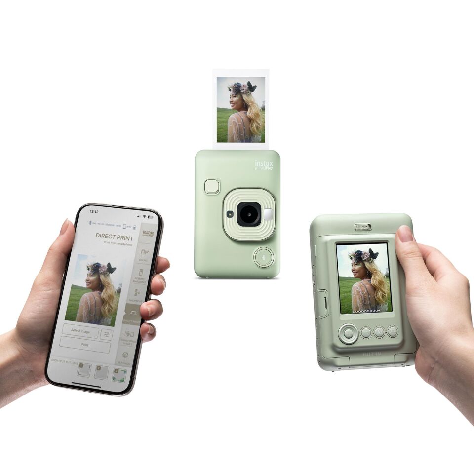 İnstax Mini LiPlay Şipşak Fotoğraf Makinesi + 20'li Film Hediye Yeşil