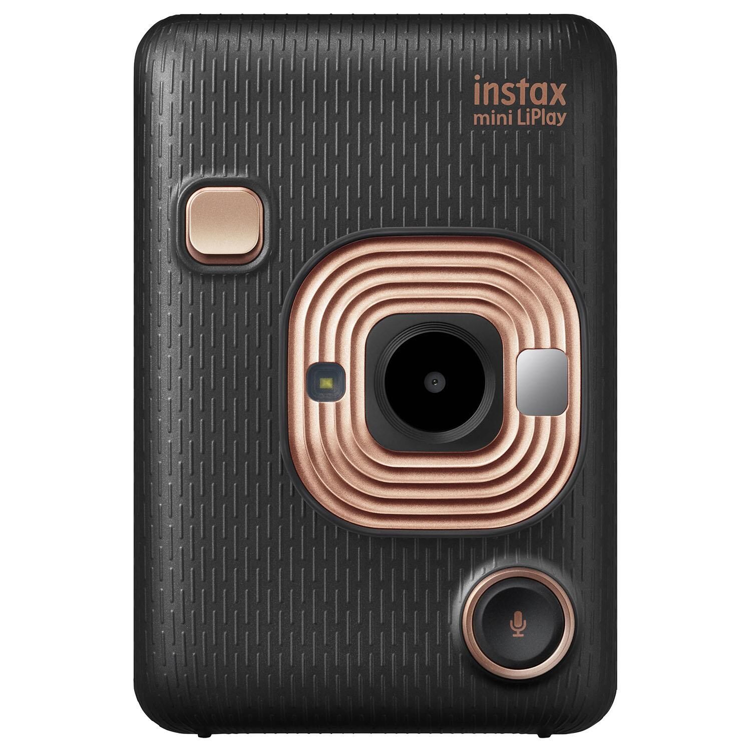 İnstax Mini LiPlay Şipşak Fotoğraf Makinesi + 20'li Film Hediye Siyah