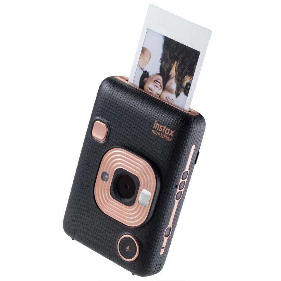 İnstax Mini LiPlay Şipşak Fotoğraf Makinesi + 20'li Film Hediye Siyah