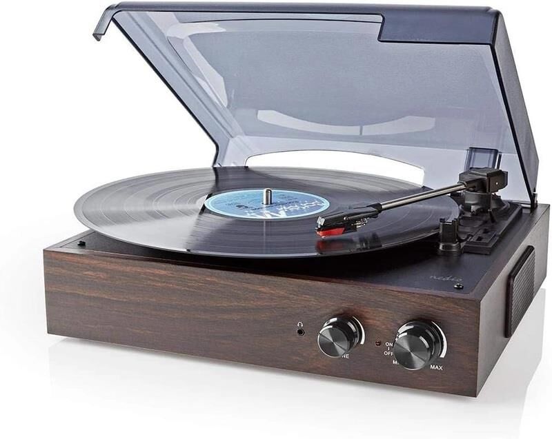 Wood Retro Turntable Hoparlör