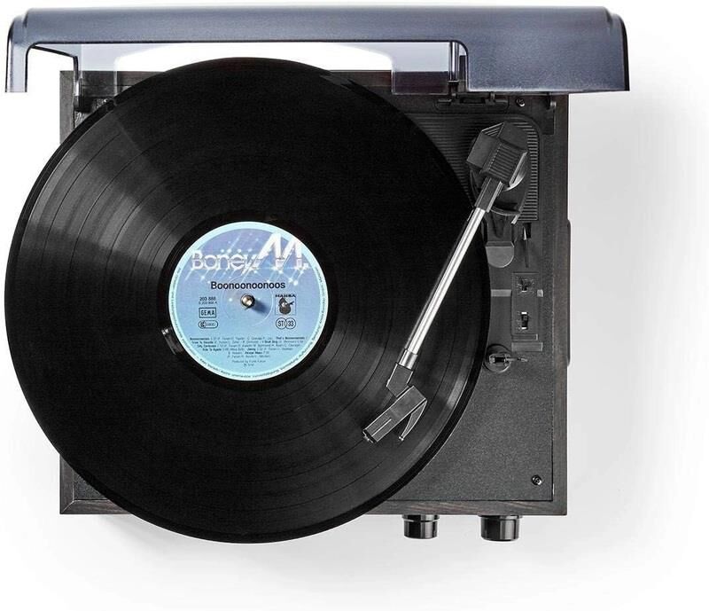 Wood Retro Turntable Hoparlör