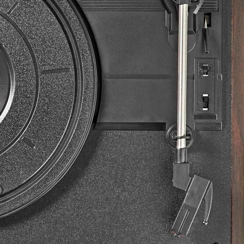 Wood Retro Turntable Hoparlör