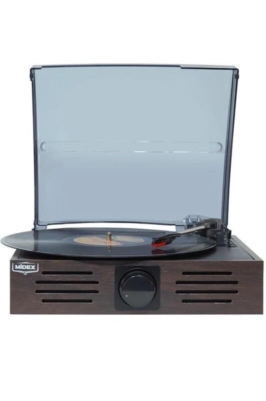 Wood Retro Turntable Hoparlör