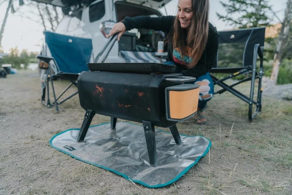 FirePit+ Duman Azaltan Taşınabilir Kamp Ateş Çukuru & Izgara