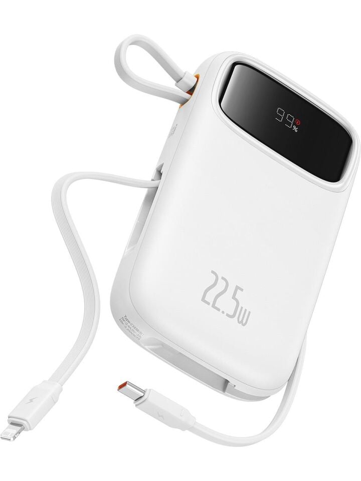 Baseus Q Pow 2 Dijital Ekranlı 22.5W 10.000 Mah Dual Kablolu Powerbank