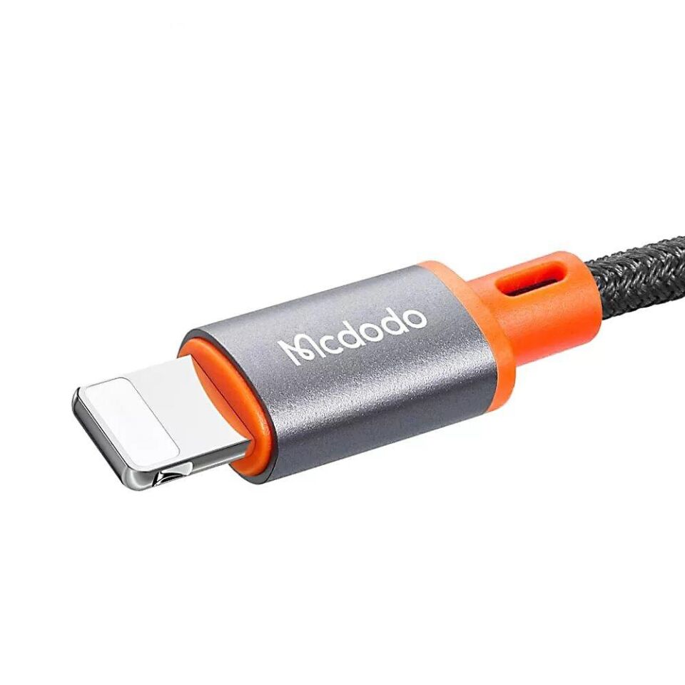 Mcdodo CA-0890 Spiralli Lightning to 3.5mm Ses Kablosu 1.8m-Siyah