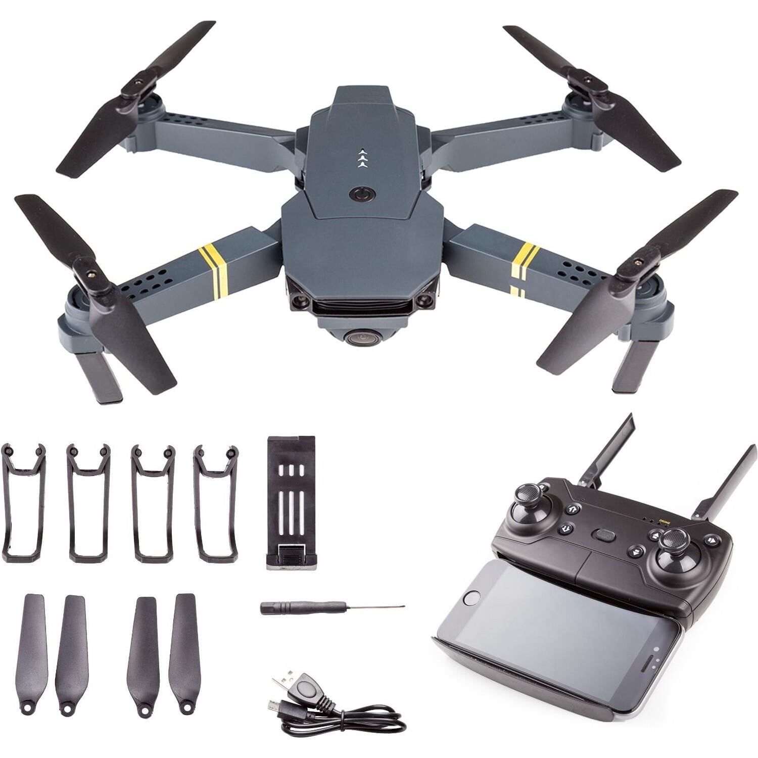 Aden E58 Fly More Combo Drone Siyah
