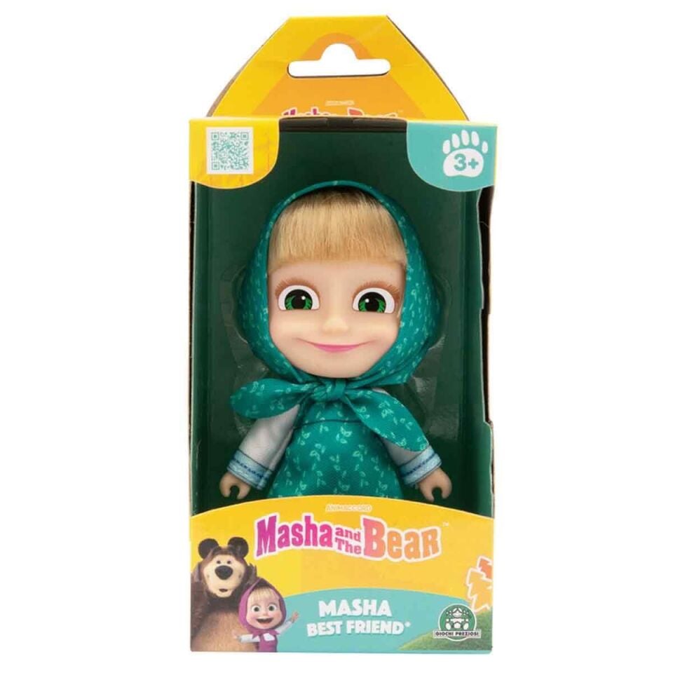 Maşa ve Koca Ayı Klasik Yeşil Elbiseli Maşa  12 cm Bebek MHA37000