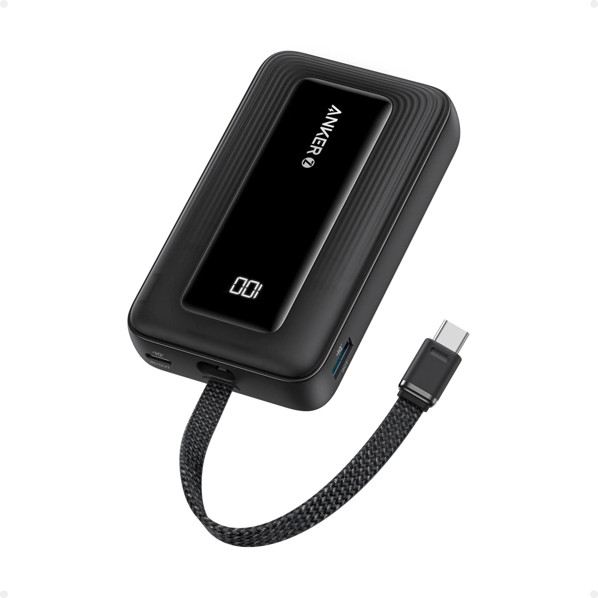Anker Zolo Powerbank 10K 30W Dahili USB-C Kablo