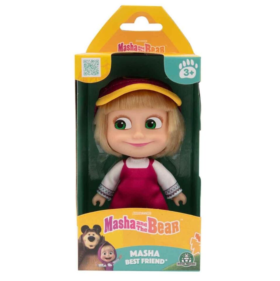 Maşa ve Koca Ayı Klasik Kamp Kıyafetli Maşa  12 cm Bebek MHA37000